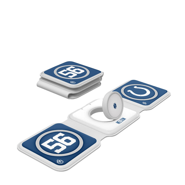 Quenton Nelson Indianapolis Colts 56 Ready Foldable 3 in 1 Charger