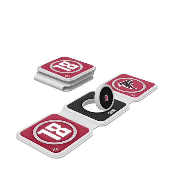 Kirk Cousins Atlanta Falcons 18 Ready Foldable 3 in 1 Charger