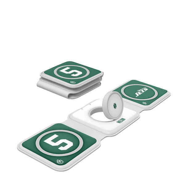 Garrett Wilson New York Jets 5 Ready Foldable 3 in 1 Charger