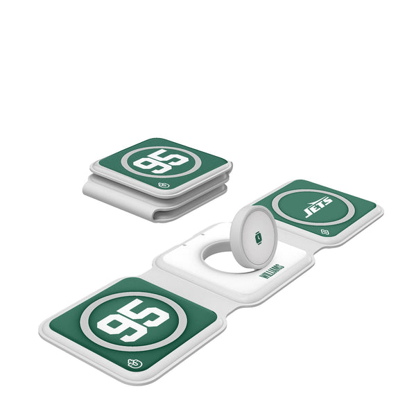 Quinnen Williams New York Jets 95 Ready Foldable 3 in 1 Charger