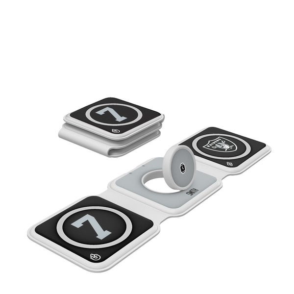 Geno Smith Las Vegas Raiders 7 Game Tactic Foldable 3 in 1 Charger
