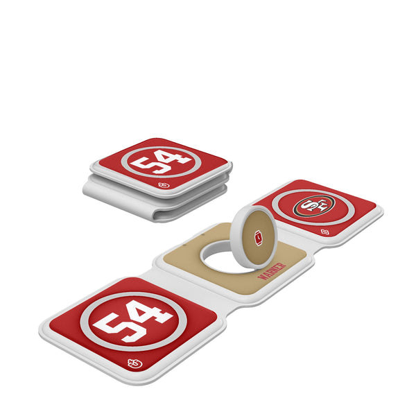Fred Warner San Francisco 49ers 54 Ready Foldable 3 in 1 Charger
