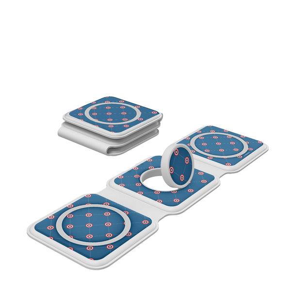 Marvel Avengers Captain America Pattern Foldable 3 in 1 Charger