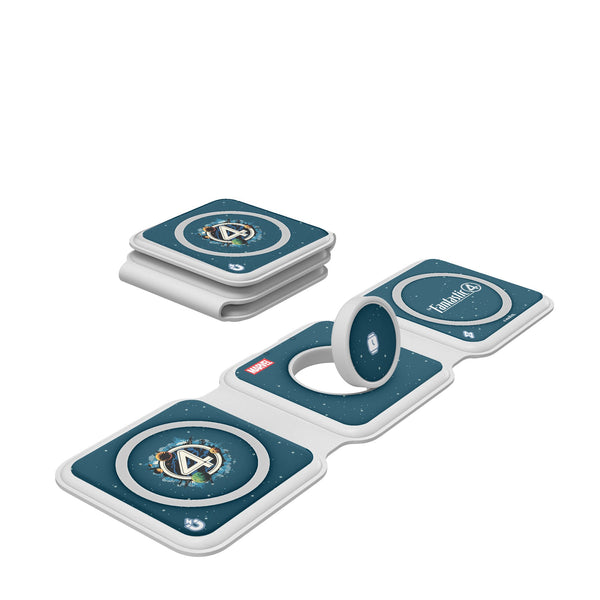 Marvel Fantastic Four Badge Foldable 3 in 1 Charger
