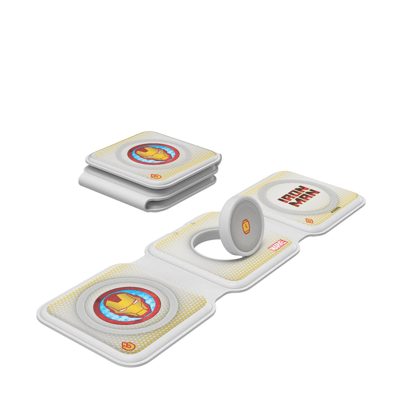 Marvel Avengers Iron Man Grid Foldable 3 in 1 Charger