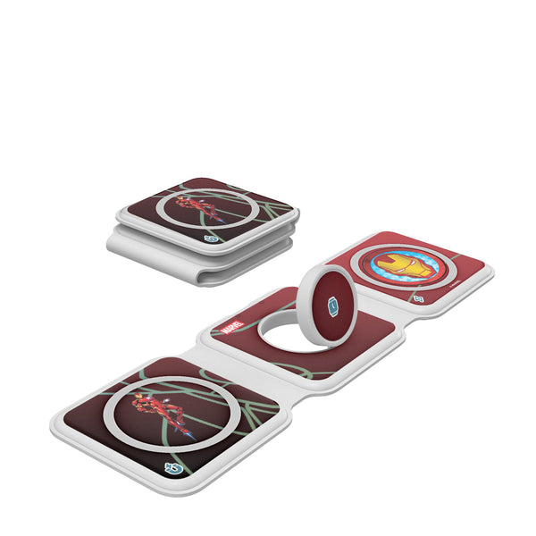 Marvel Avengers Iron Man MechLine Foldable 3 in 1 Charger