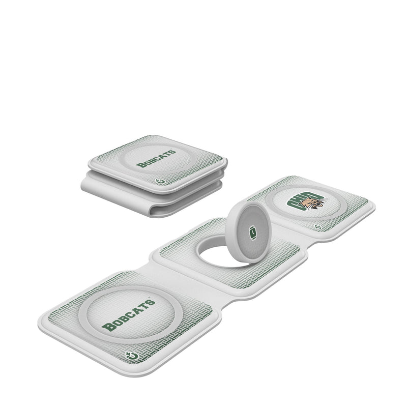 Ohio University Bobcats Linen Foldable 3 in 1 Charger