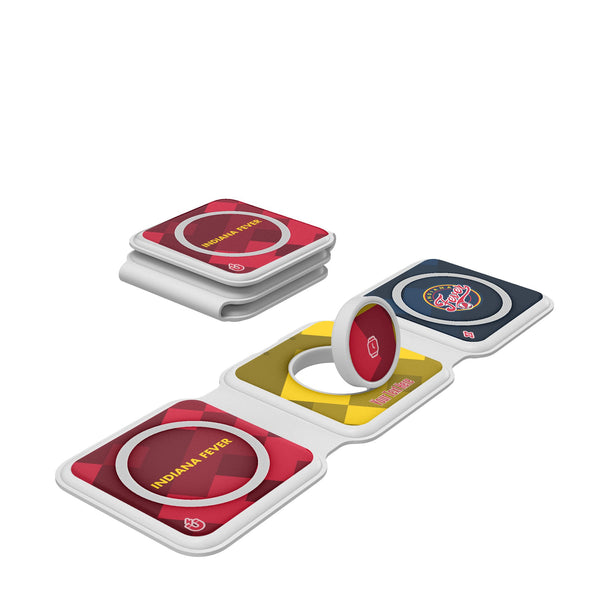 Indiana Fever Personalized Color Block Foldable 3 in 1 Charger