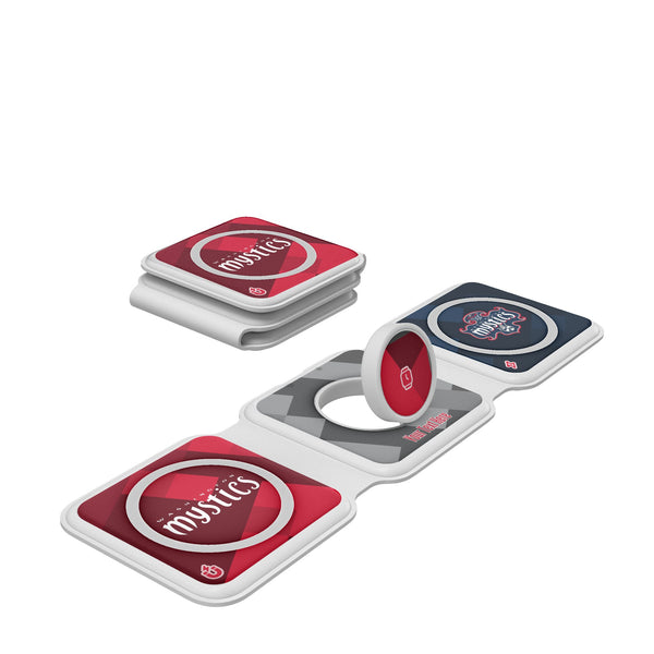 Washington Mystics Personalized Color Block Foldable 3 in 1 Charger