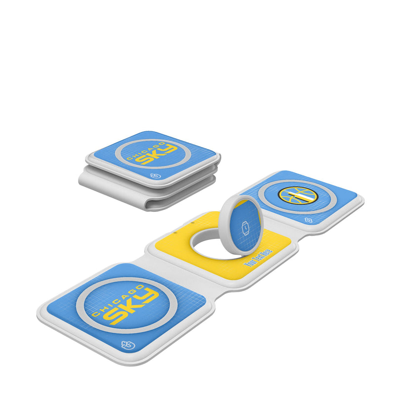 Chicago Sky Personalized Hatch Foldable 3 in 1 Charger