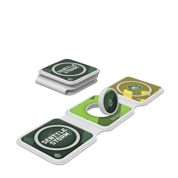 Seattle Storm Personalized Color Block Foldable 3 in 1 Charger