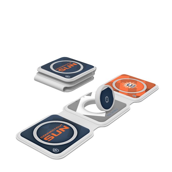 Connecticut Sun Personalized Color Block Foldable 3 in 1 Charger