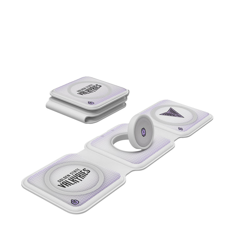 Golden State Valkyries Linen Foldable 3 in 1 Charger