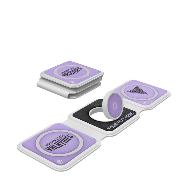 Golden State Valkyries Personalized Hatch Foldable 3 in 1 Charger