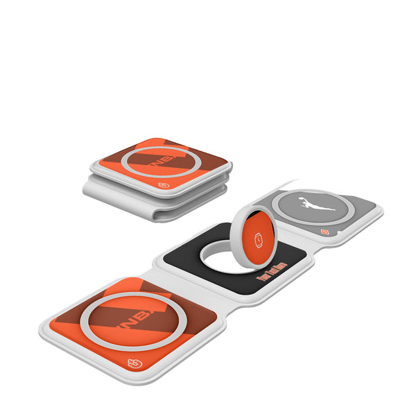 WNBA Personalized Color Block Foldable 3 in 1 Charger