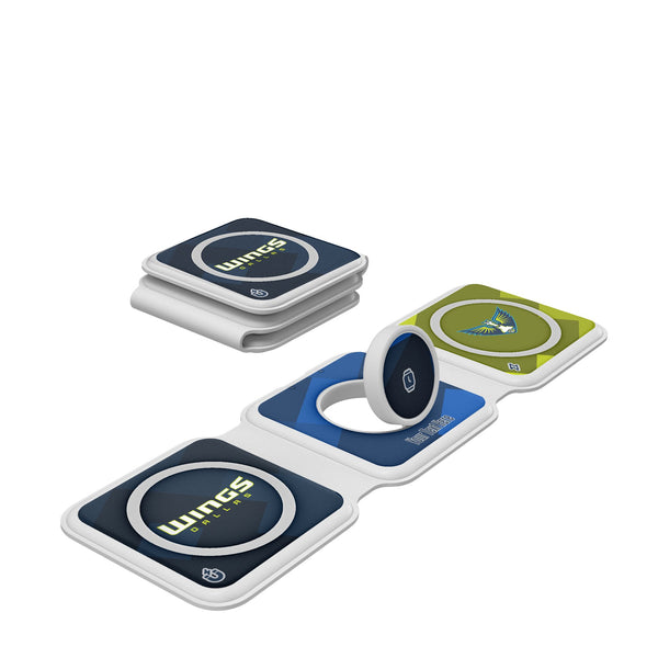 Dallas Wings Personalized Color Block Foldable 3 in 1 Charger