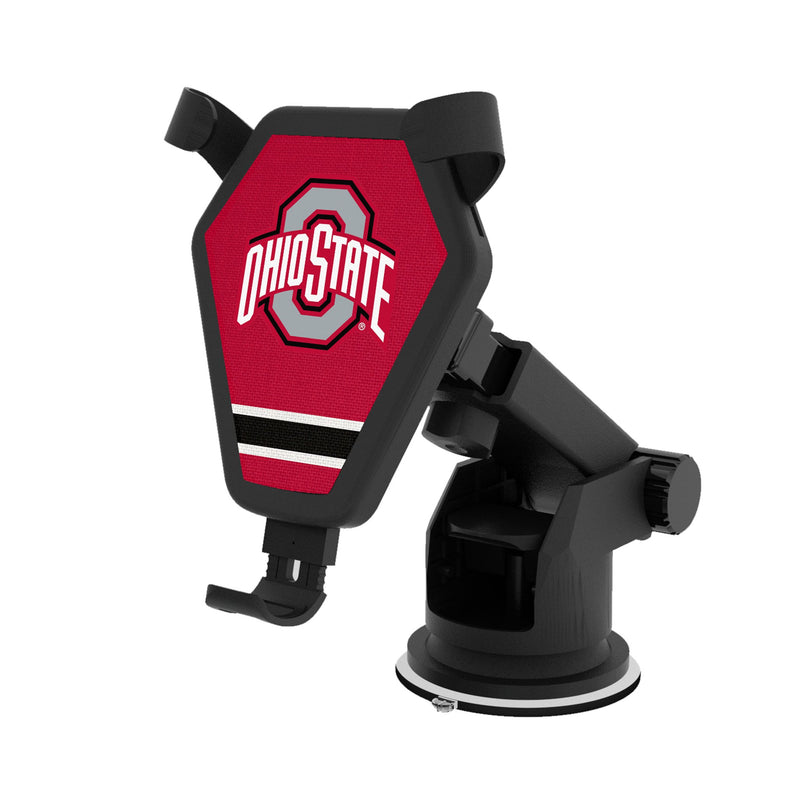 Ohio State University Buckeyes Stripe Wireless Car Charger