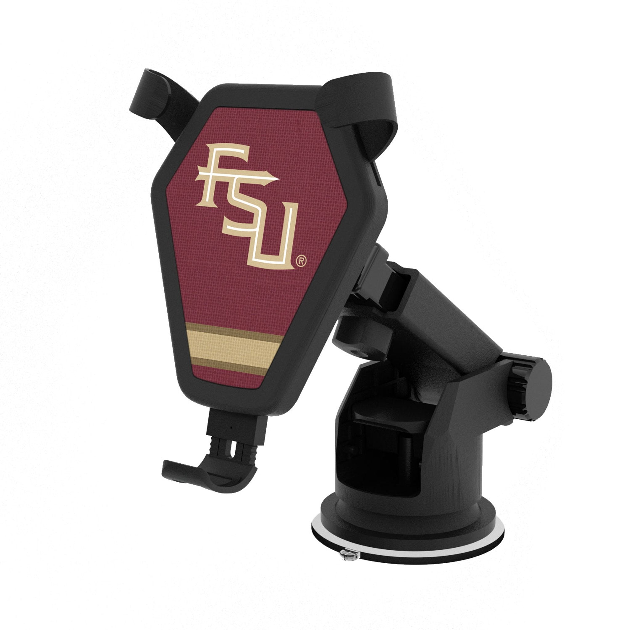 Florida State University Seminoles Athletic Wordmark Stripe Wireless Car Charger