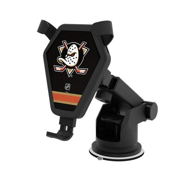 Anaheim Ducks Stripe Wireless Car Charger