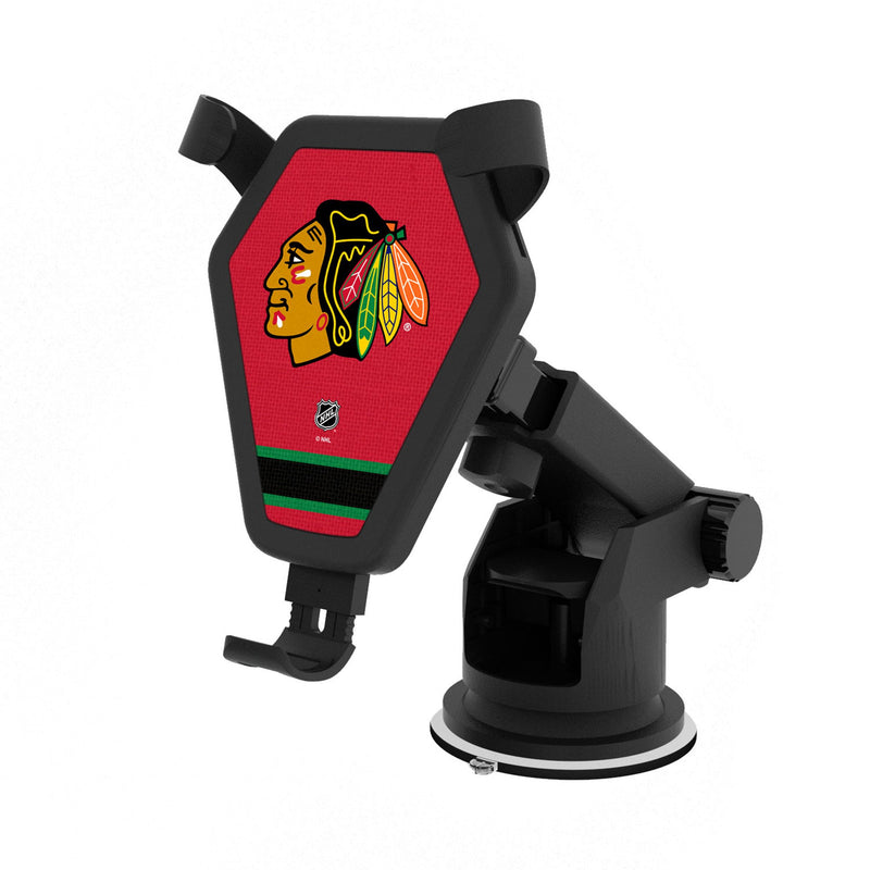 Chicago Blackhawks Stripe Wireless Car Charger