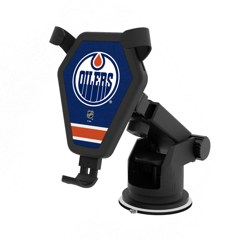 Edmonton Oilers Stripe Wireless Car Charger