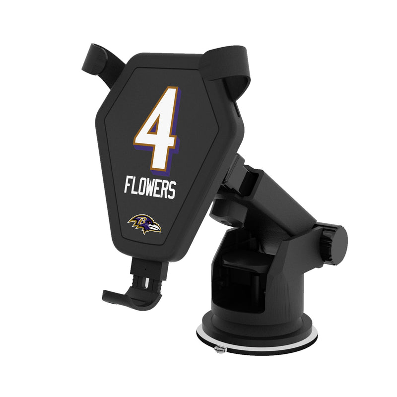 Zay Flowers Baltimore Ravens 4 Ready Wireless Car Charger