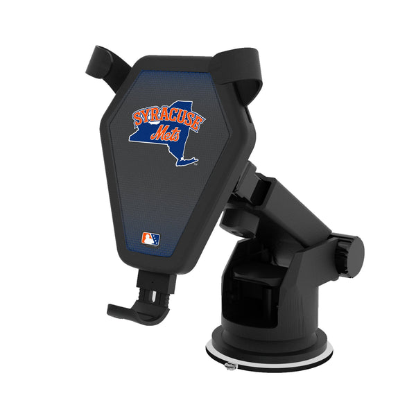 Syracuse Mets Linen Wireless Car Charger