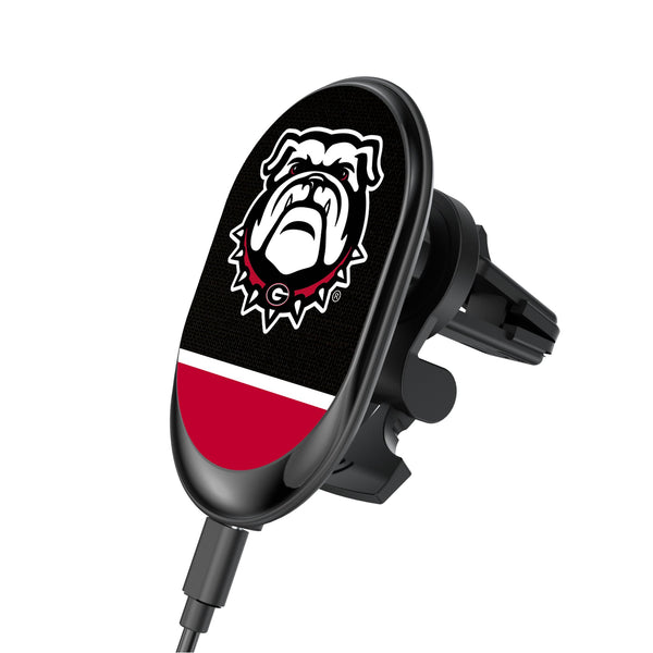 University of Georgia Bulldogs Uga Endzone Solid Wireless Mag Car Charger