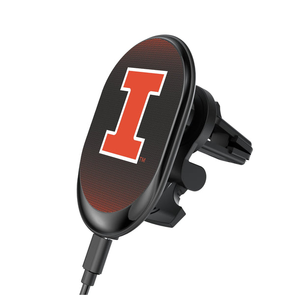 University of Illinois Fighting Illini Linen Wireless Mag Car Charger
