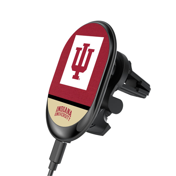 Indiana University Hoosiers Endzone Solid Wireless Mag Car Charger