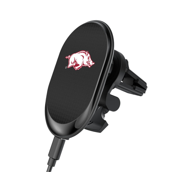 University of Arkansas Fayetteville Razorbacks Linen Wireless Mag Car Charger
