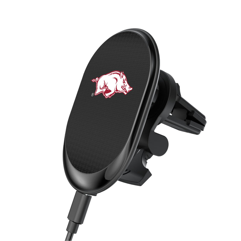 University of Arkansas Fayetteville Razorbacks Linen Wireless Mag Car Charger