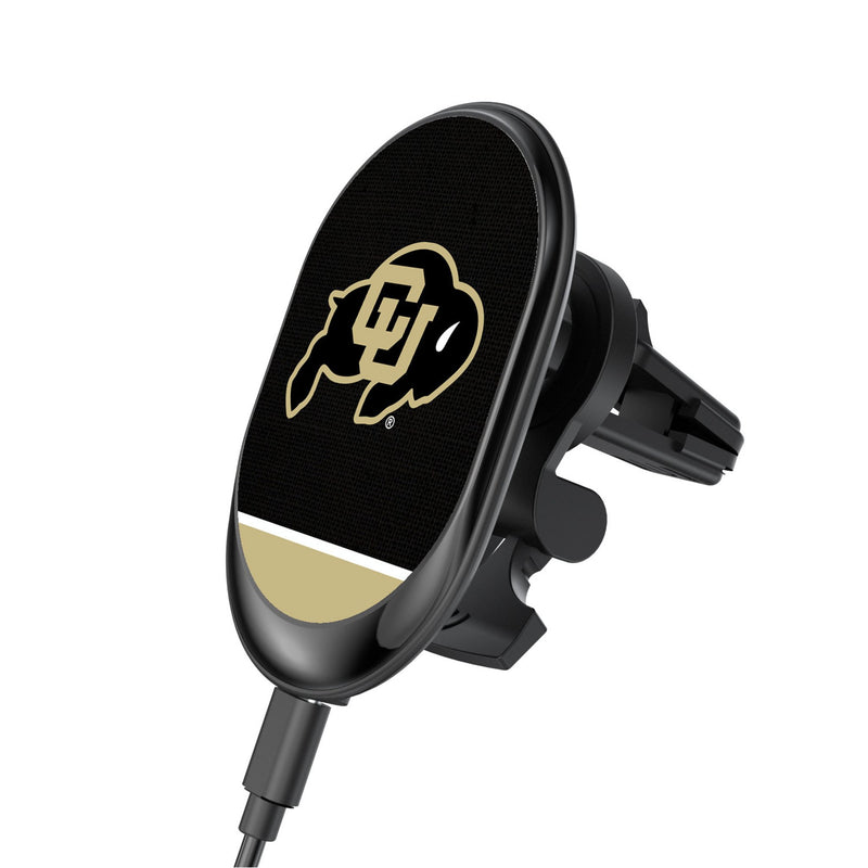 University of Colorado Buffaloes Endzone Solid Wireless Mag Car Charger