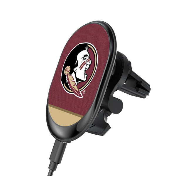 Florida State University Seminoles Endzone Solid Wireless Mag Car Charger
