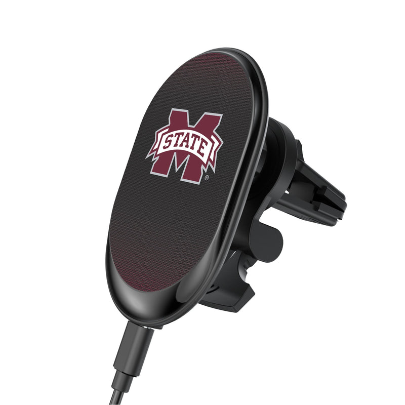 Mississippi State Bulldogs Linen Wireless Mag Car Charger
