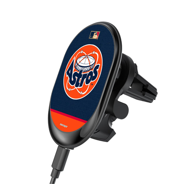 Houston Astros 1977-1993 - Cooperstown Collection Endzone Solid Wireless Mag Car Charger