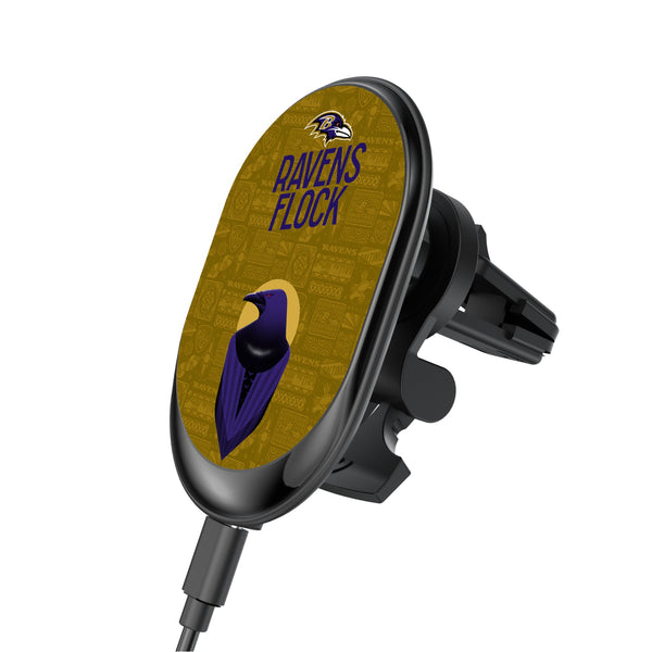 Baltimore Ravens 2024 Illustrated Limited Edition Wireless Car Charger