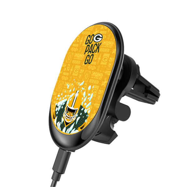 Green Bay Packers 2024 Illustrated Limited Edition Wireless Car Charger