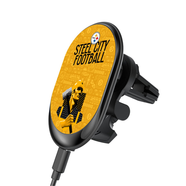 Pittsburgh Steelers 2024 Illustrated Limited Edition Wireless Car Charger