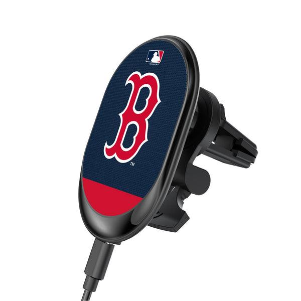 Boston Red Sox Endzone Solid Wireless Mag Car Charger