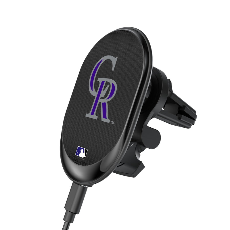 Colorado Rockies Linen Wireless Mag Car Charger