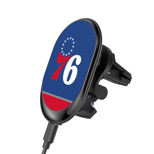 Philadelphia 76ers Endzone Solid Wireless Mag Car Charger