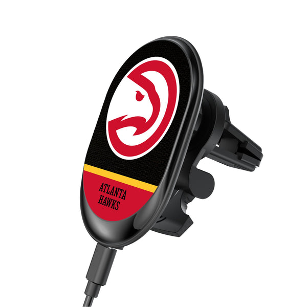 Atlanta Hawks Endzone Solid Wireless Mag Car Charger