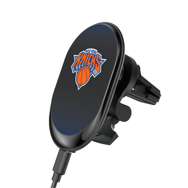 New York Knicks Linen Wireless Mag Car Charger