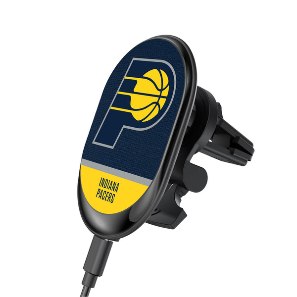 Indiana Pacers Endzone Solid Wireless Mag Car Charger