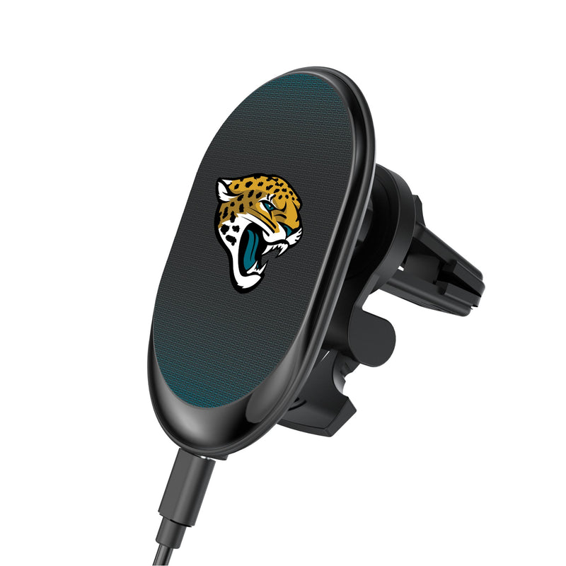 Jacksonville Jaguars Linen Wireless Mag Car Charger