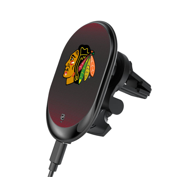 Chicago Blackhawks Linen Wireless Mag Car Charger