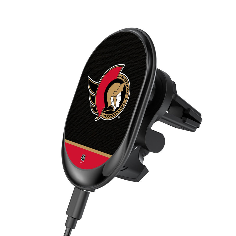 Ottawa Senators Endzone Solid Wireless Mag Car Charger