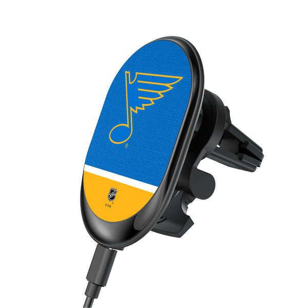 St. Louis Blues Endzone Solid Wireless Mag Car Charger