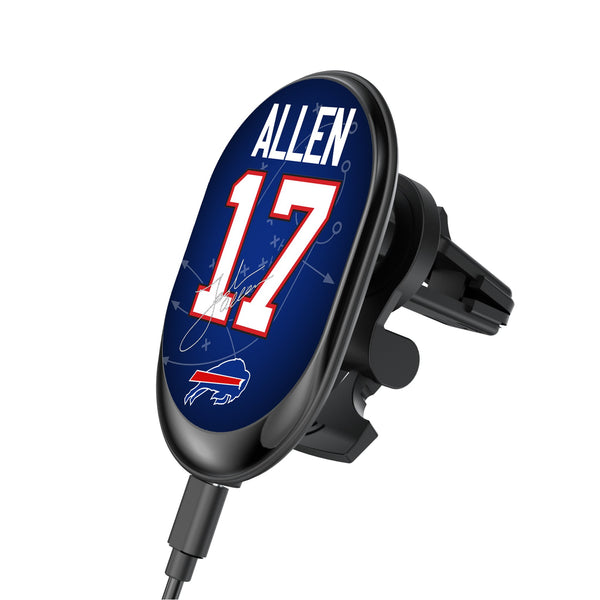Josh Allen Buffalo Bills 17 Ready Wireless Mag Car Charger